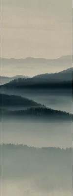 Produktbild von Tadessi Fototapete | Landschaft | 1.00 m x 2.70 m | Blau | Beige | Wandbild | Digitaldruck