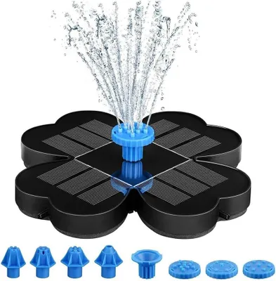 Produktbild von Solar Springbrunnen, 1.2 Watt - Solar Teichpumpe, Wasserpumpe Solar Schwimmender Fontäne mit 8 Effekte für Garten,Vogel-Bad