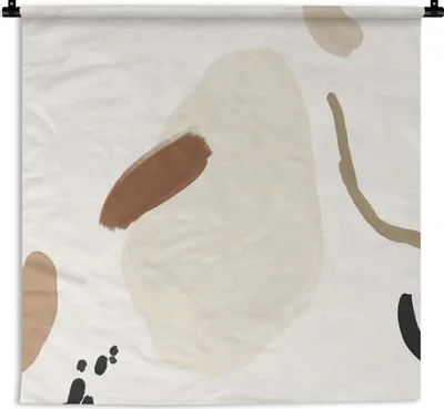 Produktbild von MuchoWow® Wandteppich Wandbehang Flecken - Abstrakt - Pastell 60x60 cm Tapisserie Dekoration Wandtuch - Dekorationen - Wand Decke