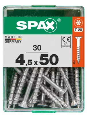 Produktbild von Spax Universalschrauben 4.5 x 50 mm TX 20 - 30 Stk.