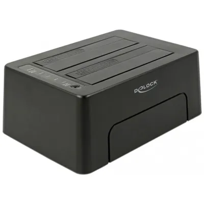 Obrázek produktu pro Delock HDD-Dockingstation Schächte: 2 - SATA 6Gb/s - USB 3.1 (Gen 2)