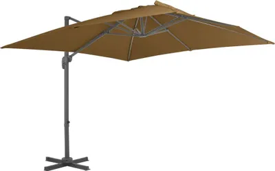 Obrázok produktu pre vidaXL Slnečník s prenosným stojanom na slnečník Taupe