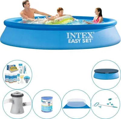 Produktbild von Schwimmbecken mit Zubehör - Rundes Easy Set 305x61 cm