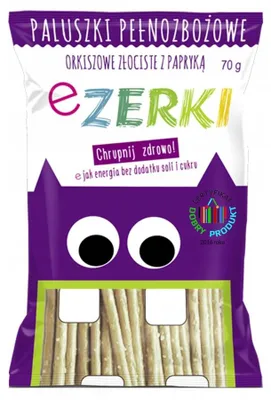 Produktbild von Ezerki-Dinkelstangen mit Paprika, goldbraun, 70 g