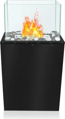 Produktbild von NAIZY Bioethanol Kamin Ethanol Standkamin Freistehend für Feuerstelle Feuersäule  Ethanol Kaminofen, Rechteckig