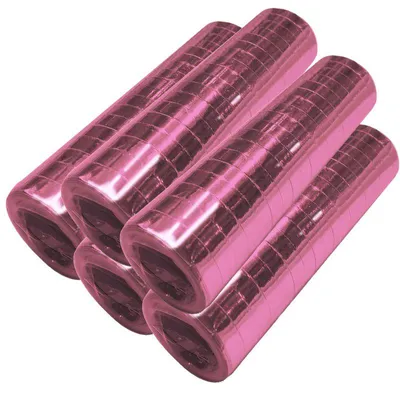 Produktbild von 5 Glitzer Luftschlangen rosa metallic