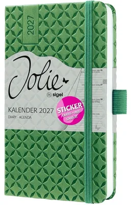 Produktbild von Wochenkalender Jolie 2027 Hardcover ca. A6 Natural Green 174 Seiten