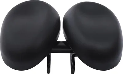 Produktbild von Fahrradsattel - MTB Sattel - Nasenfrei - Stoßdämpfend - Verstellbare Breite 21,9–24,6 cm - Kunstleder (PU) - Für Mountainbike - Schwarz