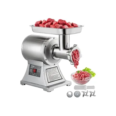 Produktbild von Fleischwolf, 1100 W, 150 kg/h, Edelstahl, 448 x 210 x 387 mm, 24 kg