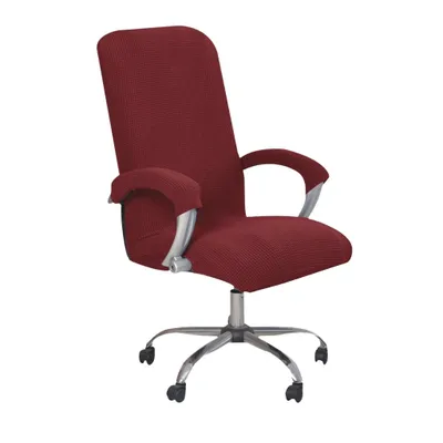 Produktbild von Hilvard Bürostuhl bezug, dehnbare Bezüge, Gaming-Stuhlbezüge mit Armlehnenbezügen, 70-80 cm, Bordeauxrot