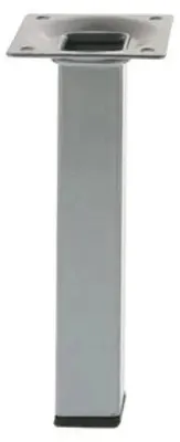 Produktbild von Tischstempel Silber Eckig Höhe 700mm 25 x 25mm Möbelbein Tischbein aus Metall