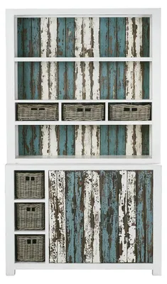 Produktbild von Bücherregal recyceltes Massivholz 125 cm modern