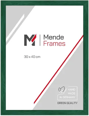Produktbild von MendeFrames H300 Holzrahmen dunkelgrün 60x60 cm Kunstglas