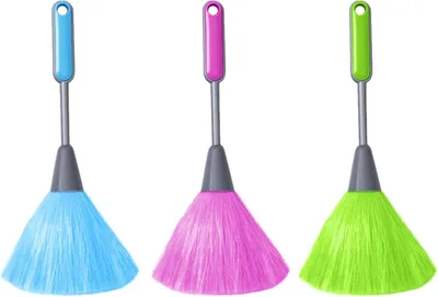 Imagen del producto de Kit de plumero de 3 piezas, de microfibra, suave, en varios colores, para la limpieza