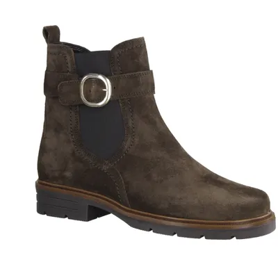 Produktbild von Gabor 34653-18 Damenschuhe, Stiefelette, Dunkelbraun, Warmfutter, Leder - Damenschuhe Modische Stiefelette / Boots, Braun, leder (dreamvelour), absatzh&oumlhe: 20 mm