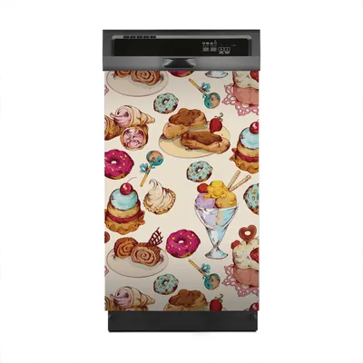 Produktbild von Magnete Dekorative 45x70 cm Küche Magnetmatte Spülmaschine - Süßigkeiten Bäckerei Gebäck