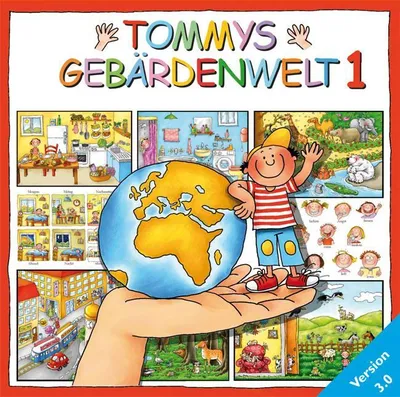 Produktbild von Tommys Gebärdenwelt 1, Version 3.0. CD-ROM für Windows 2000/XP/Vista