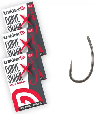 Produktbild von Trakker Curve Shank XS Hooks Micro Barbed - Size: 4