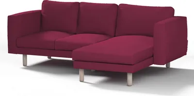 Produktbild von Dekoria Bezug für Norsborg 3-Sitzer Sofa mit Recamiere, pflaume , Norsborg Bezug für 3-Sitzer Sofa mit Recamiere