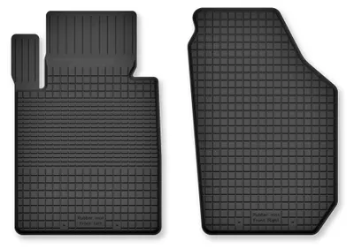 Produktbild von Gummi-Fußmatten Vorne für Fiat E-500 / 500 Electric 2020- (Schrägheck) – 2-tlg, Schwarz, Semi-Universal, angepasst – Wielganizator Semi-Universal