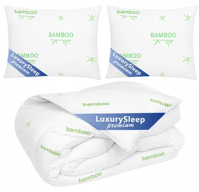 Produktbild von Steppbett Strefa Spania 200x220 cm silikonisiert mit 2 Kopfkissen 70x80 cm