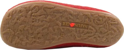 Produktbild von Haflinger Damen Hausschuh Pantoffel Wollfilz Stickerei Everest Farfalline 484014, Größe:41 EU, Farbe:Rot