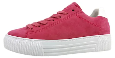 Immagine prodotto di Scarpe da donna Gabor Comfort, modello stringato, adatte a solette personalizzate, colore rosso, ideali per il tempo libero