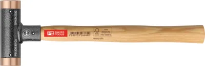 Immagine prodotto di PB Swiss Tools Martello anti-rinculo, con inserti in rame, manico in legno di noce americano, 32 mm