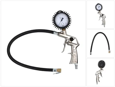 Produktbild von Rodcraft RF02G Reifenfüller Manometer geeicht + 500 mm Schlauch ( 8951011019 )
