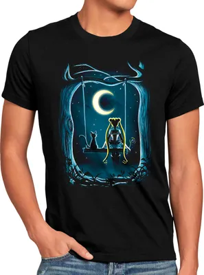 Produktbild von BaumwolleCloud Under the Moon Herren T-Shirt anime manga cosplay crystal