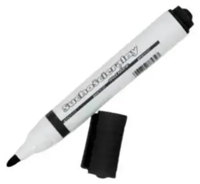 Produktbild von Trockenlöschbarer Marker, schwarz (12 Stück) – Penword