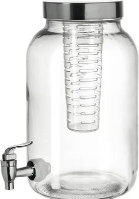 Produktbild von montana: :cool Getränkespender, mit Zapfhahn, Getränke Spender, Wasserspender, Saftspender, Glas, 3.6 L, 050777