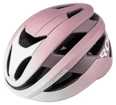 Imagen del producto de Casco para bicicleta, diseño ligero, ventilación transpirable, color rosa degradado, talla M (54-58 cm)