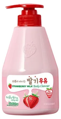 Produktbild von KWAILNARA - Strawberry Milk Body Cleanser Vitalisierendes Duschgel mit Erdbeerextrakt, 560 g