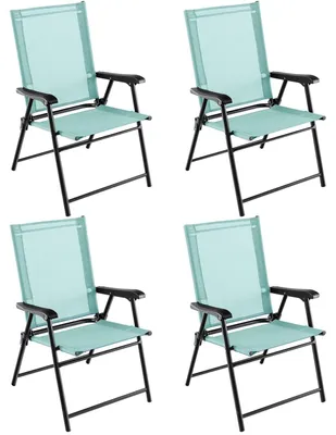 Productafbeelding van Tuinstoelen - Tuinmeubelen - Balkonstoelen - Inklapbare Stoelen - Terrasstoelen - Mintgroen