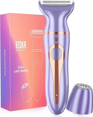 Productafbeelding van Elektrische scheerapparaat voor vrouwen, draagbaar bikinischeerapparaat, IPX7 waterdicht, USB-oplaadbaar