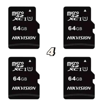 Immagine prodotto di Kit schede di memoria per telecamere RobiCam 64 GB, 4 pezzi