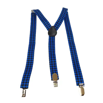 Produktbild von Hosentraeger Y Form schmal Blau Schwarz Kariert