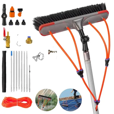 Produktbild von Reinigungsstange, 180° drehbare Bürste, komplettes Wartungsset, 7M Teleskop-Wasserreinigungsstange