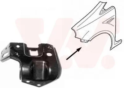 Produktbild von VAN WEZEL 1624671 Schlossträger Frontmaske für FIAT GRANDE PUNTO (199) Vorne Links Frontverkleidung