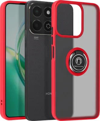 Produktbild von Avizar, Handyhülle für Honor 200 Smart Metallring, Video-Halterung, Rot
