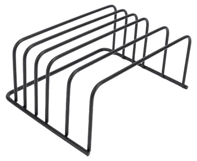 Schneidebrett-Halter, Metall, 2-stufig, 18x14x8 cm, schwarz