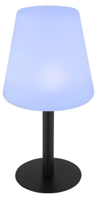 Produktbild von RGB LED Solar Tischleuchte, schwarz, weiß, Farbwechsel, H 30 cm