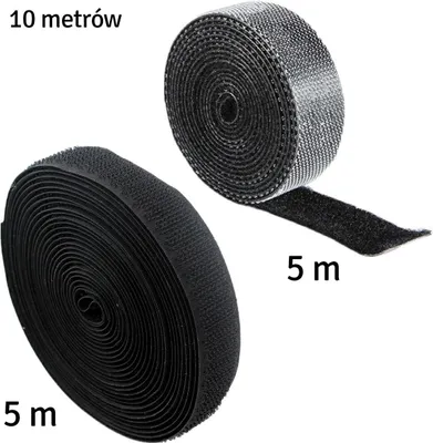 Image de Attache-câbles et ruban de protection 5m - noir
