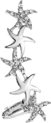 Produktbild von 1 Stück Damen Strass Blume Schmetterling Ohrstecker Manschettenclip Ohrring Helix Schmuck-2#