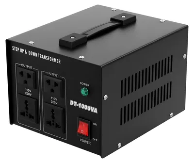 Zdjęcie produktu dla Przekładnik napięcia, 1 kVA, zabezpieczenie przed przeciążeniem, czarny