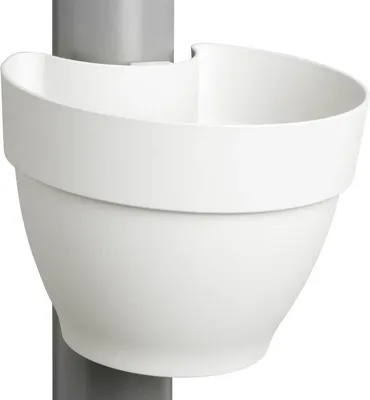 Produktbild von elho® Vibia campana Fallrohr Pflanzgefäß Seidenweiß 22 cm - Kunststoff