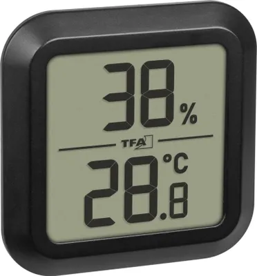 Obrázok produktu pre TFA 30.5061.01 Digitálny termo-hygrometer Monitorovanie vnútornej klímy Kalibrovateľný Magnetické upevnenie alebo montážny : 1 kus