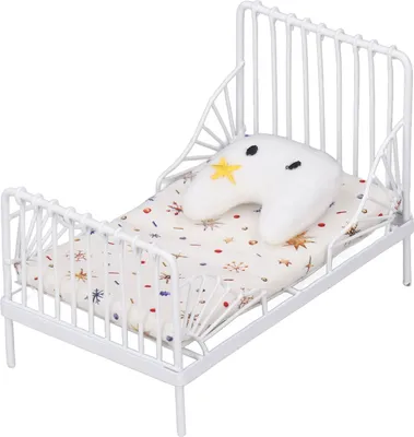 Obrázek produktu pro Miniaturní postel pro panenky,Postel pro panenky v měřítku 1:12,Mini postel pro panenky,Realistická postel pro panenky,Sada postelí pro panenky,Nábytek do ložnice pro panenky