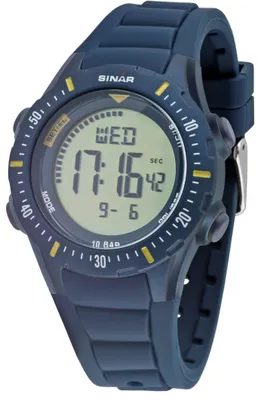 Produktbild von Sinar XR-12-2 Uhr Herrenuhr Silikon Datum Alarm blau